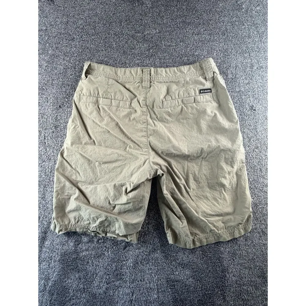 Columbia Sportswear Men’s Cargo Shorts Olive Khaki Cotton Size 30